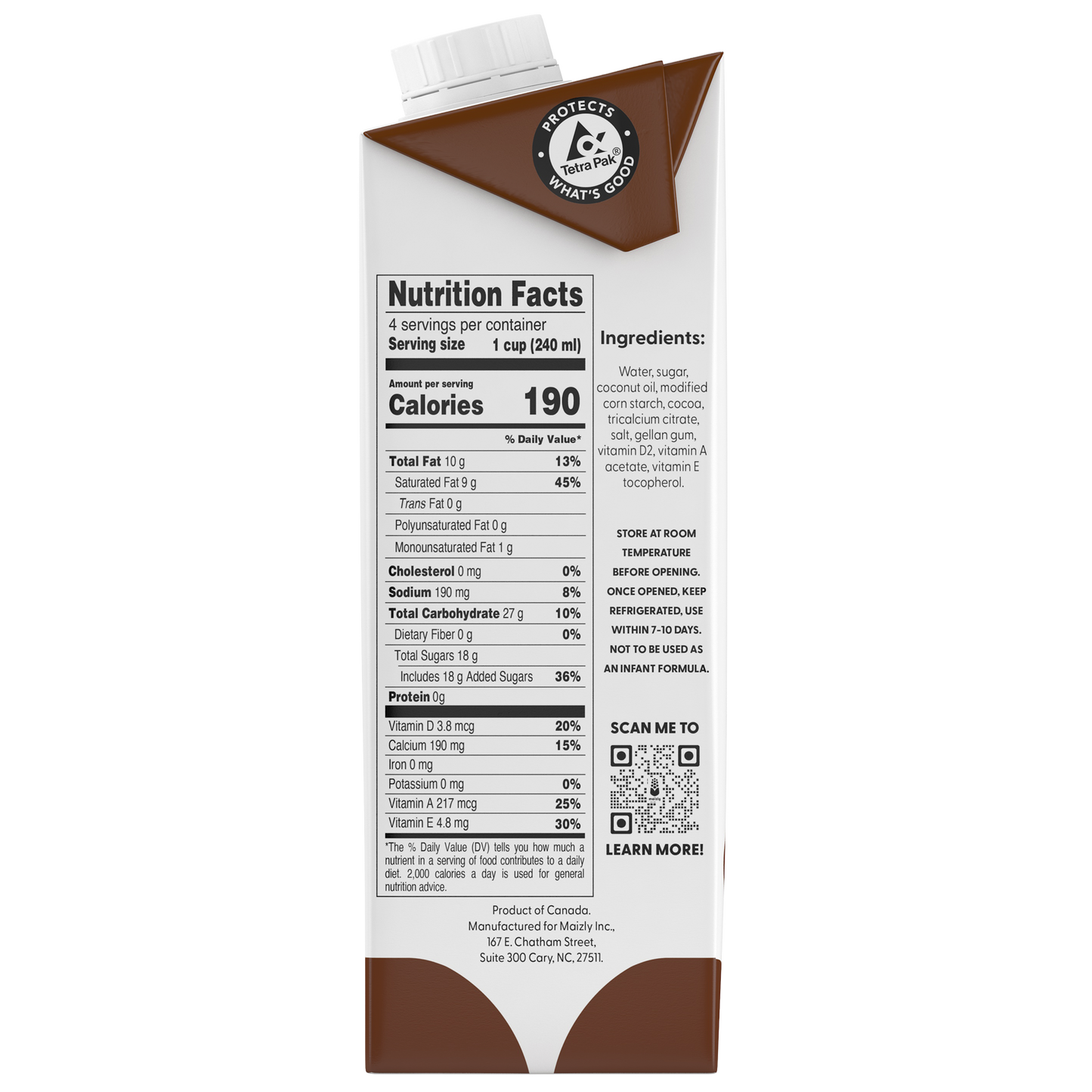 Maizly Chocolate 32floz Unit 24x