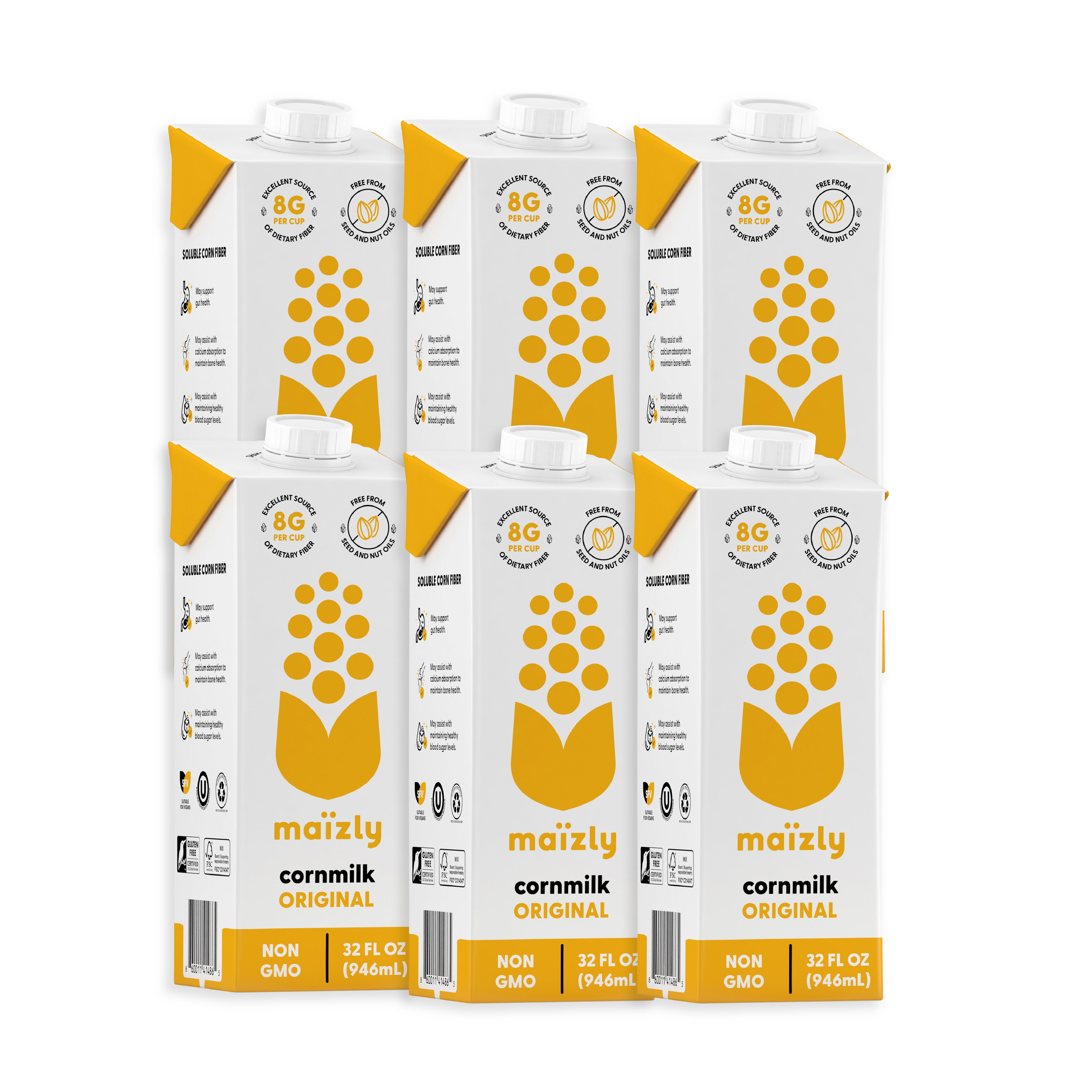 Maïzly Original 946ml Case – Plant-Based Milk